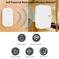 thumbnail image 3 of Radirus Wireless Doorbell Without Battery, Self Powered and Waterproof, 150M Remote Distance, 2 Doorbell+1 Receiver, 3 of 7