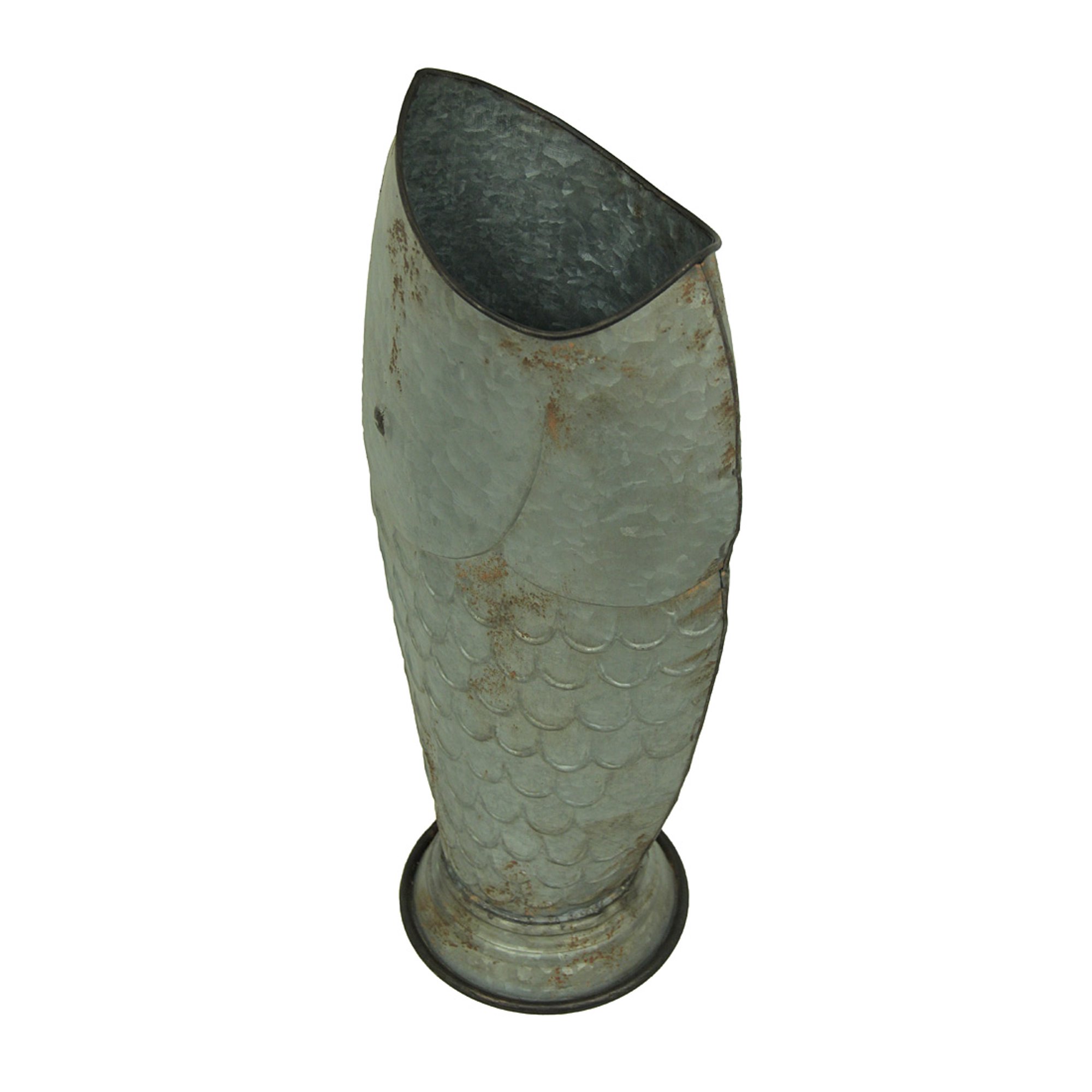 Galvanized Metal 25 Inch Tall Rustic Fish Vase Walmart Canada