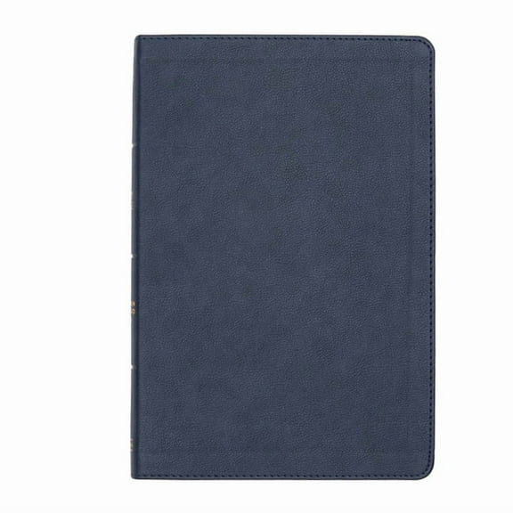 CSB Large Print Thinline Bible, Navy Leathertouch, (Hardcover)