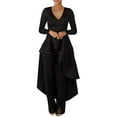thumbnail image 5 of Womens Casual Shirt Dress High Low Irregular  Hem Blouse Asymmetrical Peplum Long Tunic Tops, 5 of 8