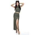 thumbnail image 5 of Falda midi con abertura Roman Fashion /Juvenil, 2424 (Verde militar) verde oscuro G, 5 of 5