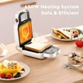thumbnail image 4 of Mini Sandwich Maker Home Light Breakfast Maker Sandwich Toaster, 4 of 9