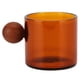 thumbnail image 2 of Taza de café de Vidrio Transparente Tazas de café de Vidrio de Vidrio de Borosilicato Alto Taza de café de Vidrio Resistente Al Calor con de Bola de Madera ANGGREK  Otros, 2 of 8