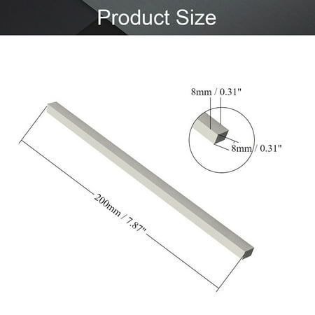 

200mm Length HSS Square Bar Milling Turning Bit Lathe Tool 4~20mm Fly Cutter