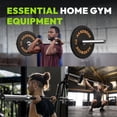 thumbnail image 2 of HANDBODE 45 lb ( 20kg ) Olympic Barbell, 2-inch Weight Bar for Bench Press, 1000 lb High-Capacity, 7-Foot, Standard Powerlifting Strength Training Gym Home Workout Weightlifting ( Silver), 2 of 9