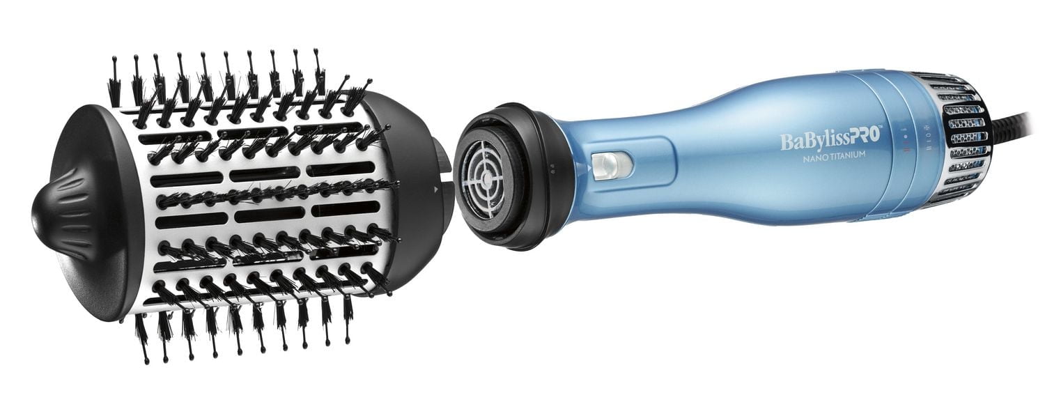 Brosse à air chaud détachable 3-en-1 en nano-titane