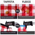thumbnail image 4 of Three Donkeys Machine Washable Extra Large Picnic & Beach Blanket Handy Mat Plus Thick Dual Layers Sandproof Waterproof Padding Portable for The Family, Friends, Kids, 79"x79" (Red and White), 4 of 5
