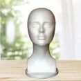 thumbnail image 6 of wirlsweal Mannequin Head Model  12 Inches Abstract Smooth Surface Foam Female Manikin Head Model Wig Hair Jewelry Display Stand and Holder, 6 of 8