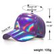 thumbnail image 2 of Gorra de béisbol multicolor de cuero PU para mujer - Ajustable, ligera, estilo informal, unisex para la playa/deporte, 2 of 7