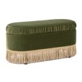 thumbnail image 6 of Jennifer Taylor Home Serena 38" Oval Storage Bench Ottoman, Olive Green Performance Velvet, 6 of 7