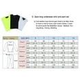 thumbnail image 6 of LANBAOSI Boys Girls Compression Shirts & Pants Long Sleeve Baseball Shirts Football Leggings Set Size 7, 6 of 6
