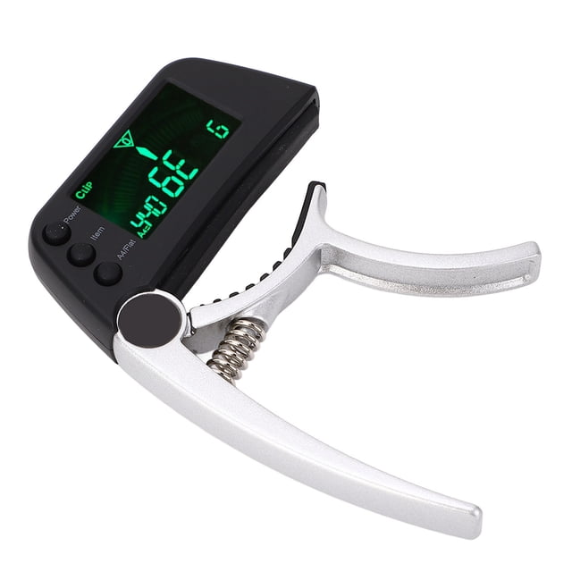 Sintonizador de Capo Digital ANGGREK Pantalla LCD Afinación Precisa Afinador de Guitarra Alta Sensibilidad