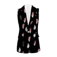 thumbnail image 5 of Ketyyh-chn99 Women's Blazers Sleeveless Elegant Pocket Loose Jackets Black,M, 5 of 5