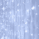 thumbnail image 4 of Luz de cortina, 8 modos de luces LED de cadena para jardín, habitación de niñas, fiesta, decoración de ventanas y paredes MFZFUKR CPB-US-DYP872-2, 4 of 5