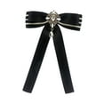 thumbnail image 2 of Broche con lazo de cinta, broche de pajarita, broche con lazo preatado, decoración para mujeres y niñas Negro, 2 of 9