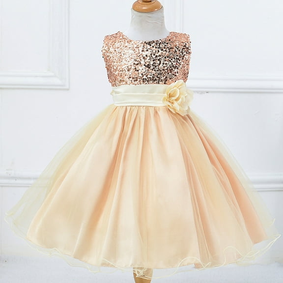 Toddler Girl Dresses Party Spring Summer Print Sleeveless Princess Party Clothing Girls Clothes
