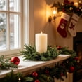 thumbnail image 6 of UNLLLL Mini Candle Ring Wreath, Artificial Greenery Christmas Table Centerpiece, Plastic Garland for Candles 3 to 4 Inch, for Mantel Shelf and Holiday Table Decor, B, 6 of 7