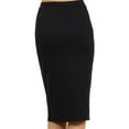 thumbnail image 3 of Women's Casual Solid Color Office Wear Pencil Skirt, 3 of 4