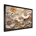 thumbnail image 2 of Designart "Graceful White Buttercups" Buttercups Picture Framed Wall Art Living Room, 2 of 5