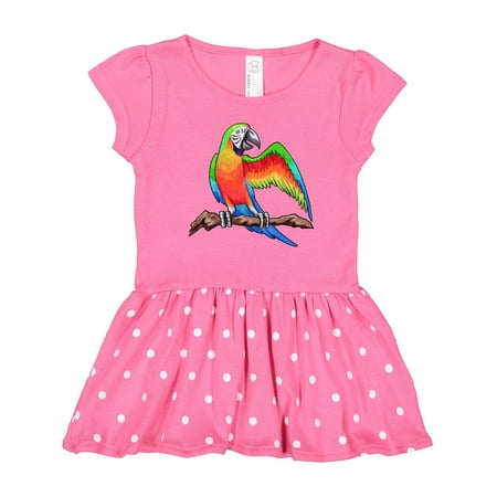 

Inktastic Harlequin Macaw Parrot Gift Toddler Girl Dress