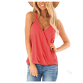 thumbnail image 1 of Womens Deep V Neck Wrap Spaghetti Strap Tank Tops Summer Sleeveless Shirts Blouses, 1 of 2