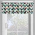 thumbnail image 2 of Ambesonne Chevron Valance Pack of 2, Vintage Patchwork Art, 54"X12", Multicolor, 2 of 5