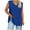 Blue-08, variant on Mittory Women V Neck Tank Tops Summer Loose Casual Basic Solid Color Sleeveless Shirts Tunic Tops