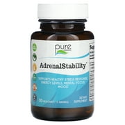 Adrenal Stability Natural Adrenal Health Support Supplement for Fatigue, Stress, Anxiety by Pure Essence - 30 Capsules