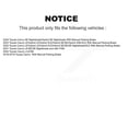 thumbnail image 2 of CMX Front Rear Disc Brake Rotors and Ceramic Pads Kit for Car Toyota Camry K8C-100731, 2 of 11