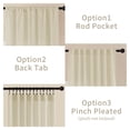 thumbnail image 3 of Cortinas Joydeco de lino, 84 cm de longitud, 2 paneles, para dormitorio, 3 of 8