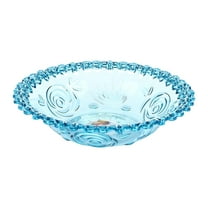 WeiLaiKeQi Fruit Bowl Decorative Stand Centerpiece Pedestal Bowl Fruit Basket for Dining Table Wedding Kitchen Home Snack Blue
