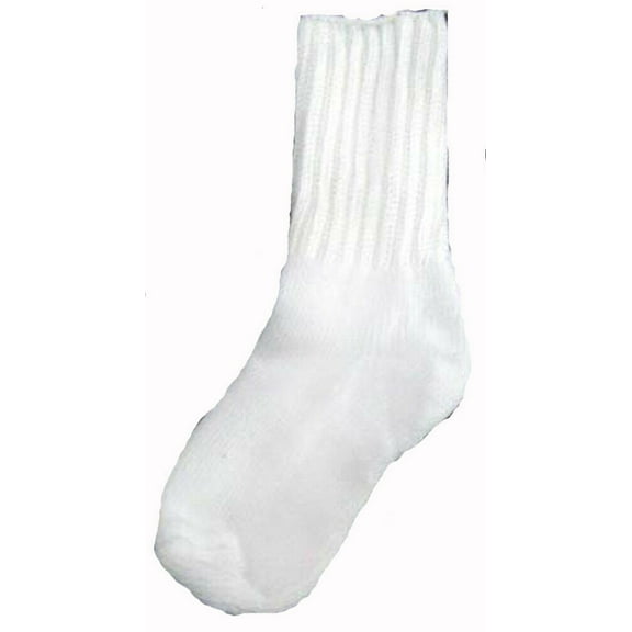 Baby Goods Hosiery Baby Size Knitted Socks - White Color 12 Pairs (HSY0315 ^)