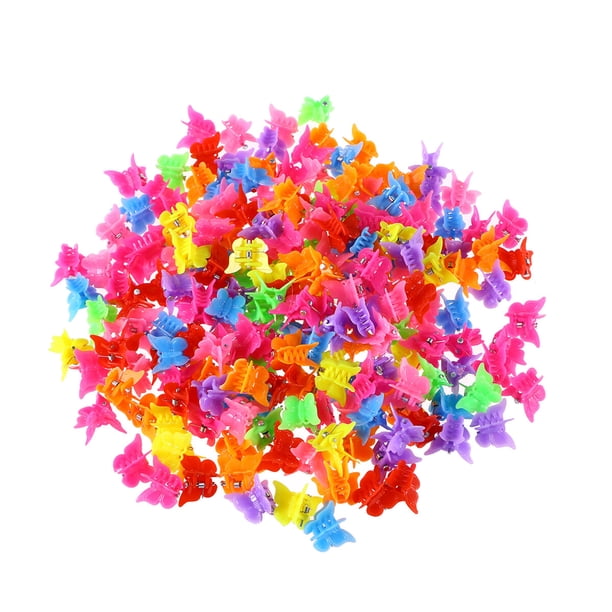 100 pinzas para el pelo, pasadores de garra, mini pinzas de mandíbula de colores variados, accesorios para el cabello para mujeres y niñas (color aleatorio)