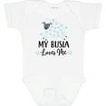 thumbnail image 3 of Inktastic My Busia Loves Me Baby Lamb Boys or Girls Baby Bodysuit, 3 of 5