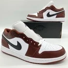 HF3148-102 Nike Air Jordan 1 Low SE Shoes Dark Pony Black White Men's Size 10.5