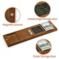 thumbnail image 3 of Juego de mesa Cribbage de madera con almacenamiento para viajes para niños y adultos, 3 of 7