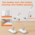 thumbnail image 3 of Redkey M1 Steam Mop with Self Cleaning Bucket, 60Min Runtime Cordless Electric Spin Mop with LED Headlight & Water Sprayer, 3 of 11
