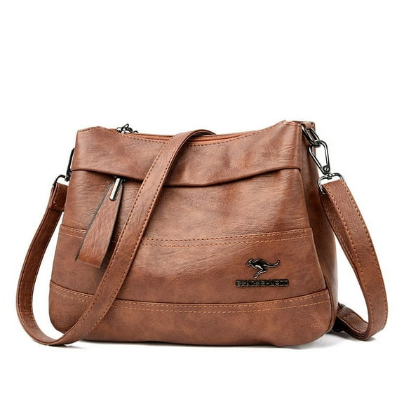 Large capacity women's handbag PU leather shoulder bag crossbody bag leisure bag travel bag