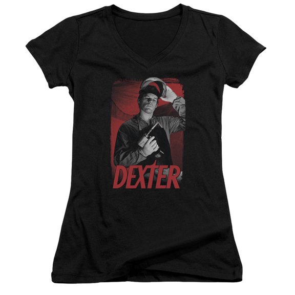 Dexter See Saw Junior Women's V-Neck T-Shirt Black