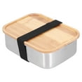 thumbnail image 3 of Fiambrera Bento de acero inoxidable 304 con tapas para estudiantes y trabajadores, 3 of 14