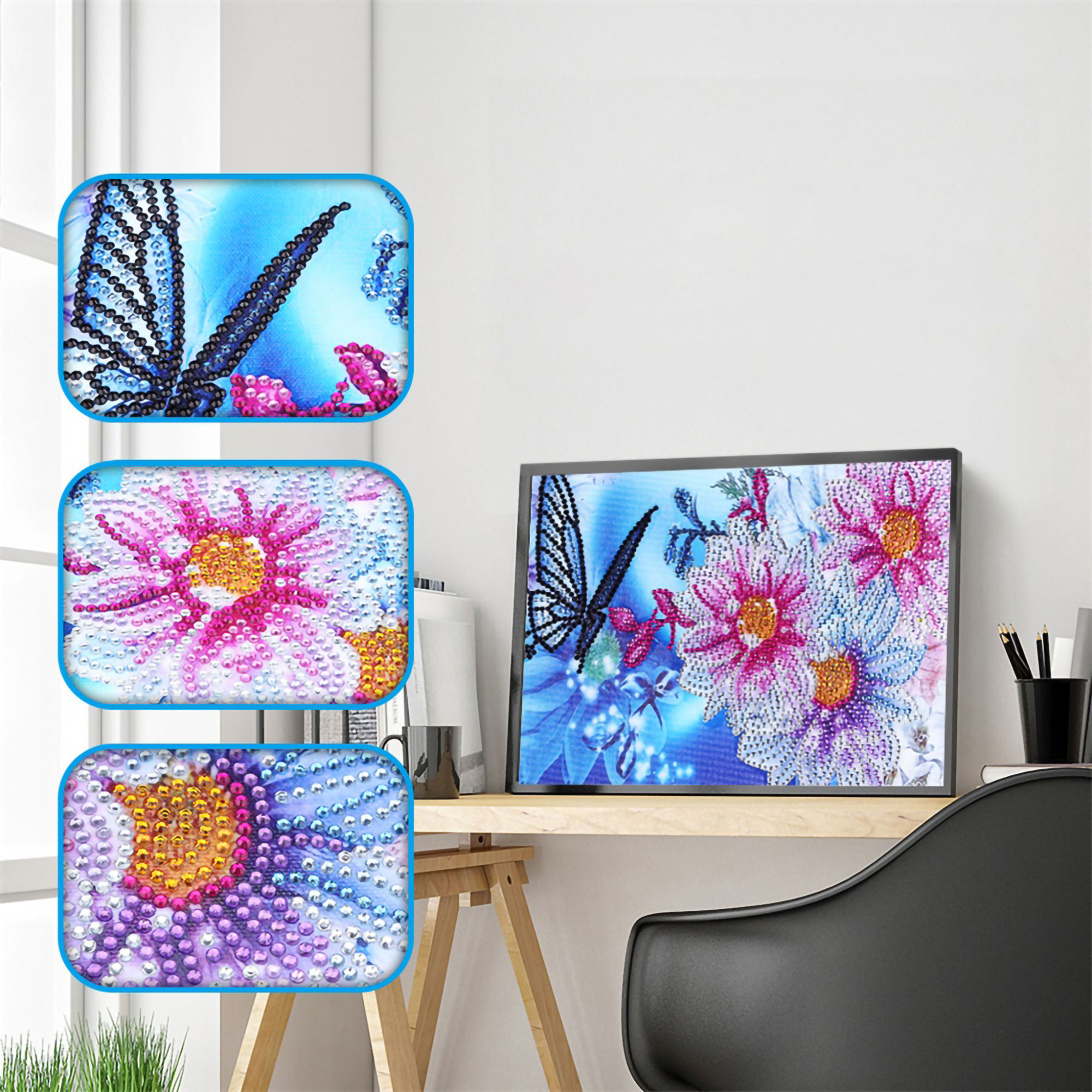 Beatiful 5D Diamond Painting Kits for Kids Birthday Xmas Gift, Diamond