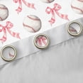 thumbnail image 4 of Feelyou Baseball Lover Black Out Curtains, Cartoon Bowknot Curtains Pack of 2 (42x63 Each), 4 of 6