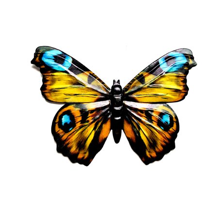 TureClos Butterfly Wall Art Decor Metal Simulation Insect Patio Garden Ornament Indoor Outdoor DIY Sculpture Figurine Statue with Hook