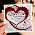 thumbnail image 7 of 3drose, Happy Valentines Day Red Heart, 6 Greeting Cards with Envelopes, 7 of 7