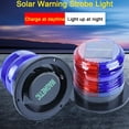 thumbnail image 3 of YISITIAN Solar Strobe Warning Light with Strong Magnetic Base LED Warning Lamp Super Bright Solar Safety Flashing Light Waterproof for Construction, Traffic, Factory, Crane Tower, Dock CA919-0175, 3 of 7