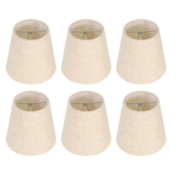 6 Pack Simple Fabric Hanging Light Shade Quick Setup Industrial Lights Cover