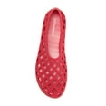 thumbnail image 4 of Jeffrey Campbell Jellz Red Matte Fashion Slip On Rounded Toe Holed Flat Shoes (Red Matte, 6), 4 of 4