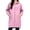 Pink hoodie, variant on Hilenly Womens Long Zip Up Hoodies Tunic Sweatshirt Dress Comfortable Fall Jacket with Pockets