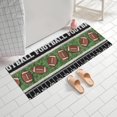 thumbnail image 2 of Colorful Football Field and Balls Pattern Bathroom Rugs Mat,Non Slip Microfiber Bathroom Rug,Rubber Backing,Soft Bathroom Mats for Bathroom Floor,Tub and Shower,60x24in(150x60cm), 2 of 5