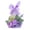 Purple, variant on Shipiny Cartoon Easter Bunny Egg Desktop Ornaments Artificial Flower Craft Decor Props For Home Office Tabletop Holiday Easter Decoration, Easter Home Decor, Easter Party Supplies, Purple